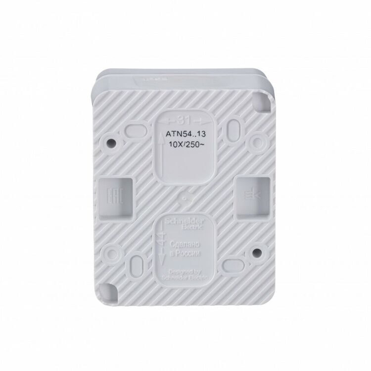 ATN540113 AtlasDesign Profi54 О/У 1-клавишный ВЫКЛЮЧАТЕЛЬ с подсветкой 10 АХ, БЕЛЫЙ, Россия