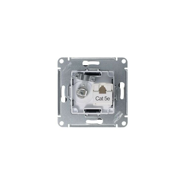 ATN000789 ATLASDESIGN РОЗЕТКА двойная комп+ТВ, RJ45+TV, кат.5E, механизм, ГРИФЕЛЬ