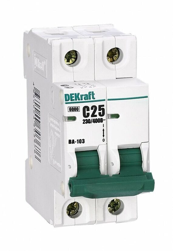 12065DEK Авт. выкл. 2Р 1А х-ка C ВА-103 6кА DEKraft (MS) 12065DEK Авт. выкл. 2Р 1А х-ка C ВА-103 6кА DEKraft (MS)