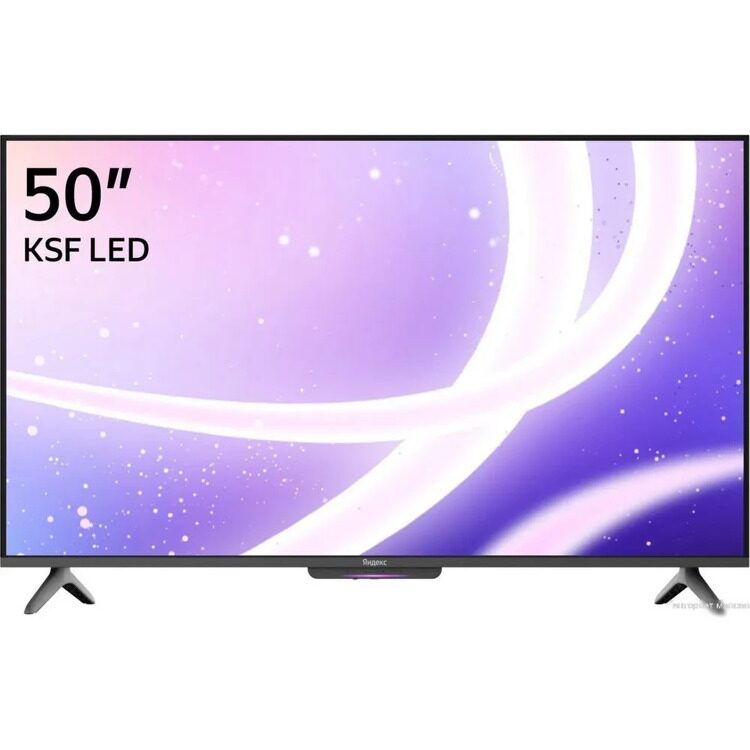 Яндекс Телевизор YNDX-00075 50" 4K UHD, черный, черный матовый